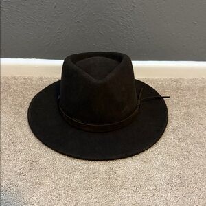 Twister Black Wool Fedora